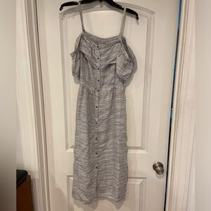 Lucky Brand off the shoulder midi dress